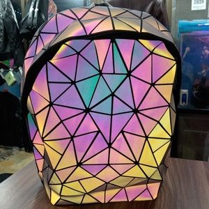 Holographic radium College backpack school bag for boys & girls